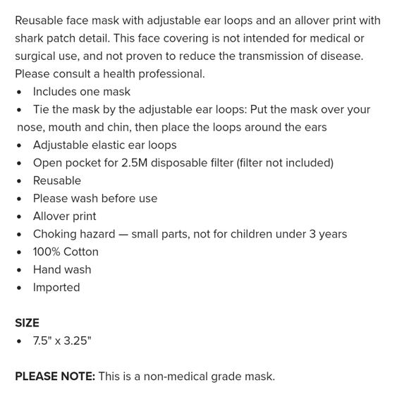 Coach Flower Camo Print Face Mask - Picture 6 of 6